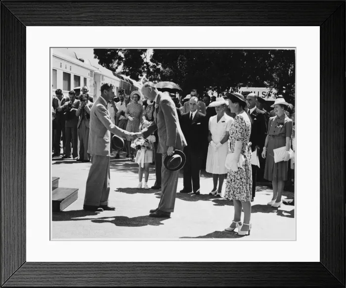 Framed Print : Royal Tour 1947 Framed Print : Royal Tour 1947