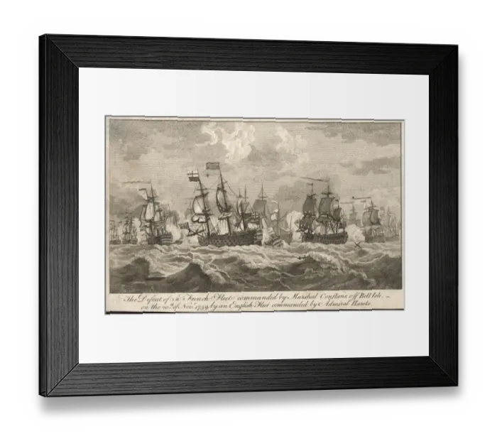 Framed Print : Combat at Belle Isle Framed Print : Combat at Belle Isle