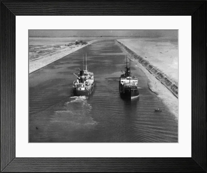 Framed Print : Ships in Suez Canal Framed Print : Ships in Suez Canal