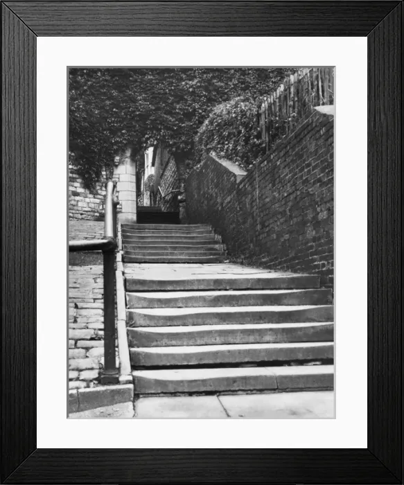 Framed Print : Greestone Stairs Lincoln Framed Print : Greestone Stairs Lincoln