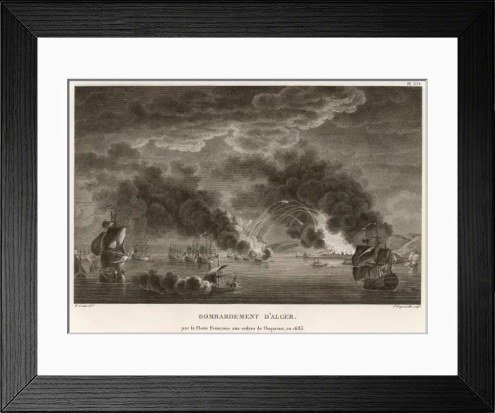 Framed Print : Algiers Bombarded Framed Print : Algiers Bombarded