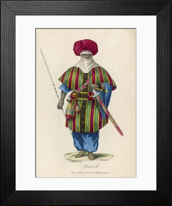 Framed Print : A Tuarick or Tuareg Framed Print : A Tuarick or Tuareg