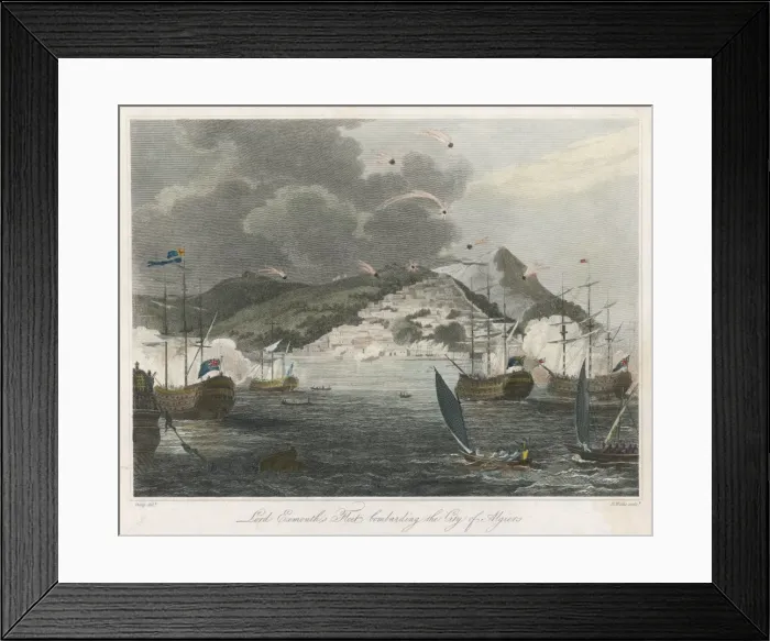 Framed Print : Algiers Bombarded Framed Print : Algiers Bombarded