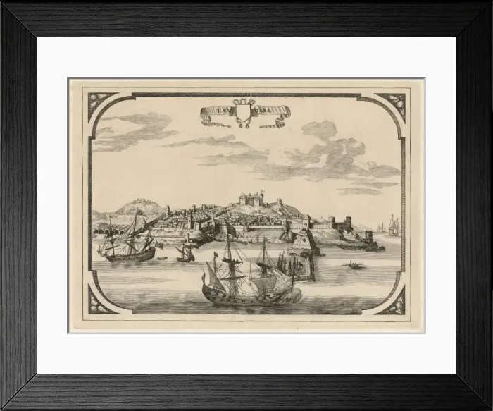 Framed Print : TANGIER. The harbour seen from the sea Framed Print : TANGIER. The harbour seen from the sea