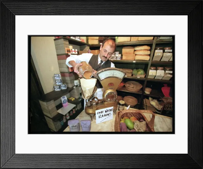 Framed Print : Grocery Shop Rations Framed Print : Grocery Shop Rations