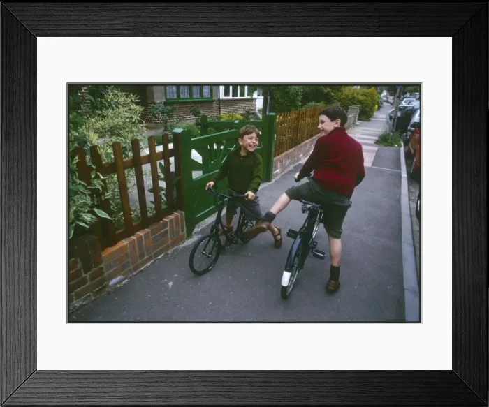 Framed Print : Boys on Bikes 1940S Framed Print : Boys on Bikes 1940S