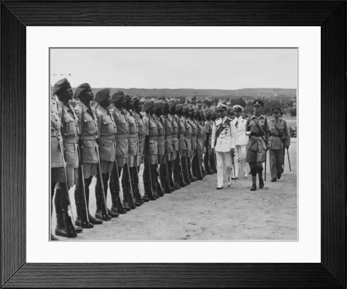 Framed Print : George Vi / Africa 1947 Framed Print : George Vi / Africa 1947