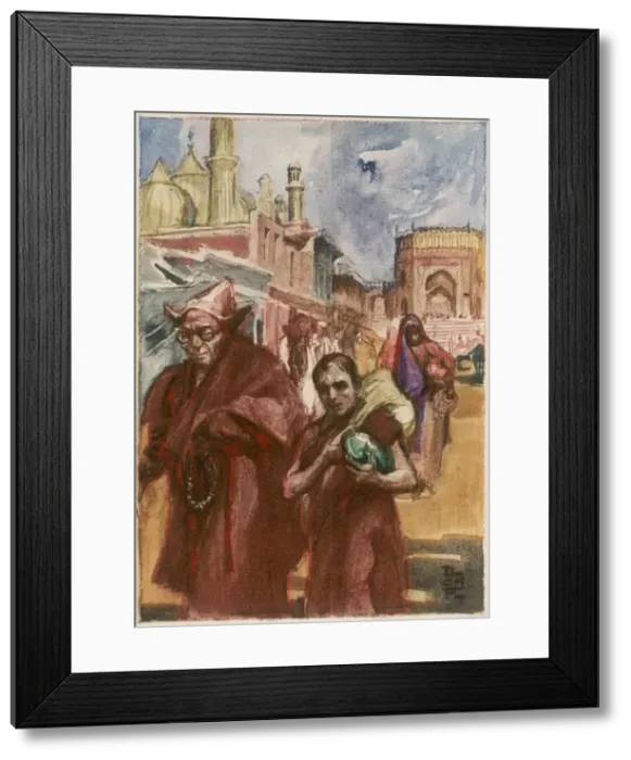 Framed Print : Kipling Kim & the Lama Framed Print : Kipling Kim & the Lama