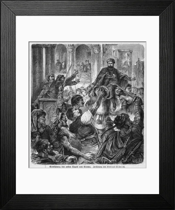 Framed Print : First Doge of Genova Framed Print : First Doge of Genova