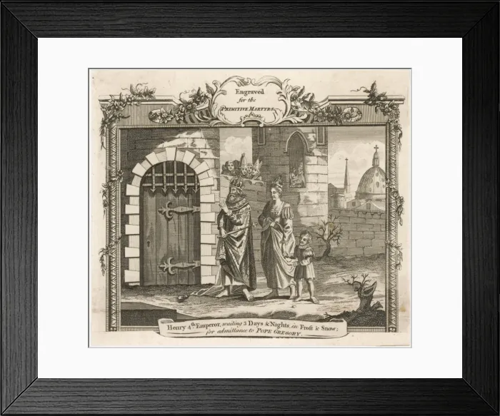 Framed Print : Heinrich IV at Canossa Framed Print : Heinrich IV at Canossa