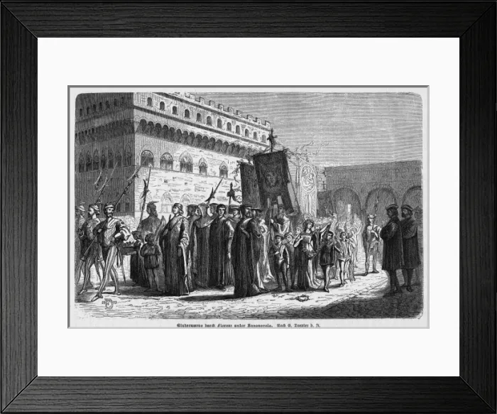 Framed Print : Savonarola Supported Framed Print : Savonarola Supported