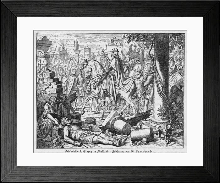 Framed Print : Friedrich I at Milano Framed Print : Friedrich I at Milano