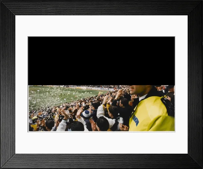 Framed Print : Police Football Duty Framed Print : Police Football Duty