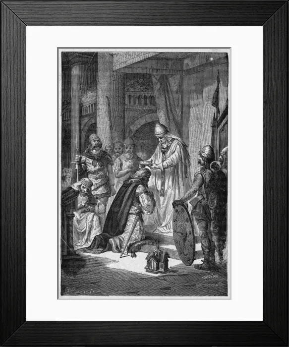 Framed Print : Charlemagne Crowned 2 Framed Print : Charlemagne Crowned 2