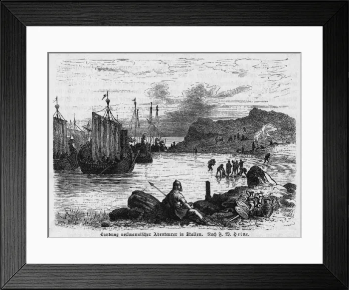 Framed Print : Norsemen in Italy Framed Print : Norsemen in Italy