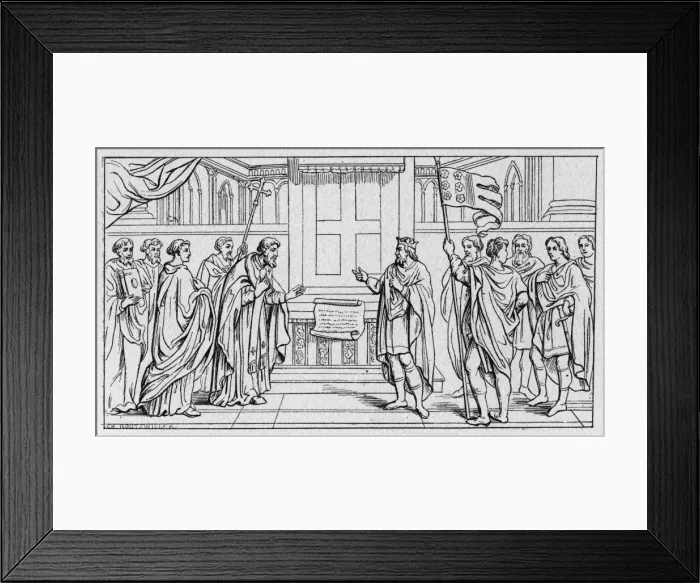 Framed Print : Charlemagne Donation Framed Print : Charlemagne Donation