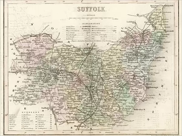 Map  /  Suffolk C1857