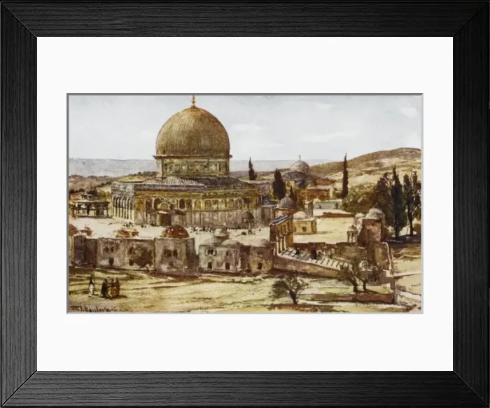 Framed Print : Jerusalem / Mosque Omar Framed Print : Jerusalem / Mosque Omar