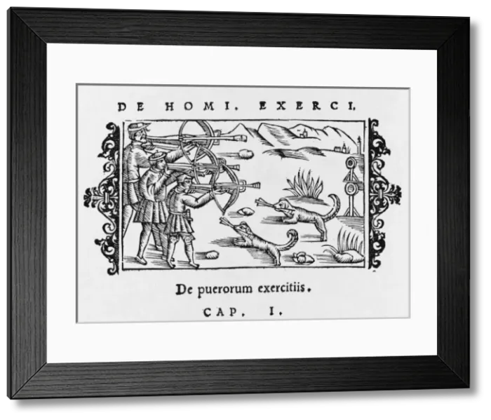 Framed Print : Crossbow Archery 1555 Framed Print : Crossbow Archery 1555