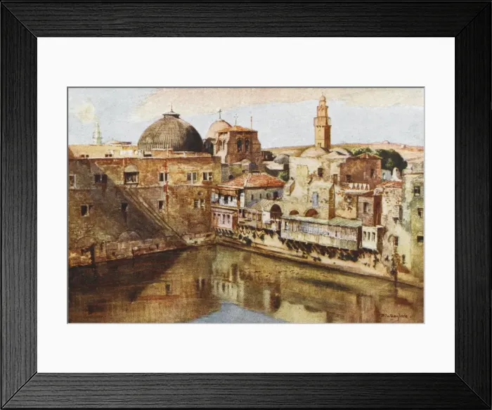 Framed Print : Jerusalem / Pool Hezekiah Framed Print : Jerusalem / Pool Hezekiah