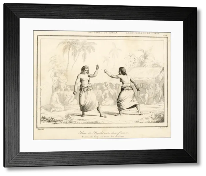 Framed Print : Tongan Women Box C1830 Framed Print : Tongan Women Box C1830