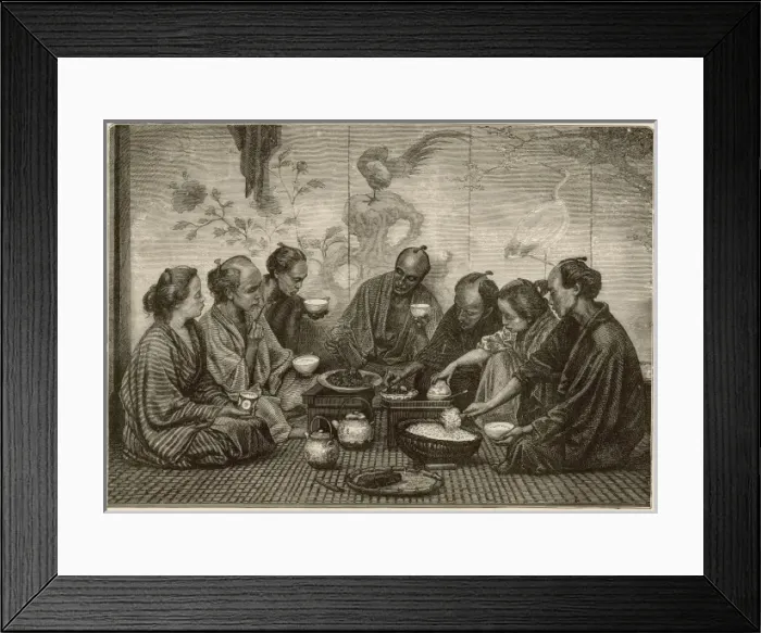 Framed Print : Japanese Meal C19