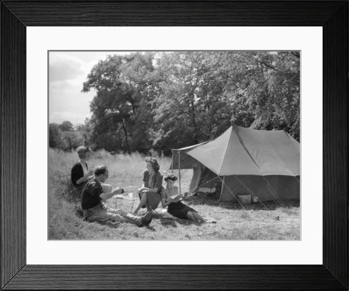 Framed Print : Camping / Tylers Causeway Framed Print : Camping / Tylers Causeway