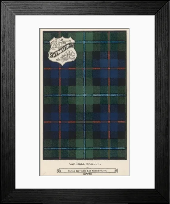 Framed Print : Campbell-Cawdor Tartan Framed Print : Campbell-Cawdor Tartan