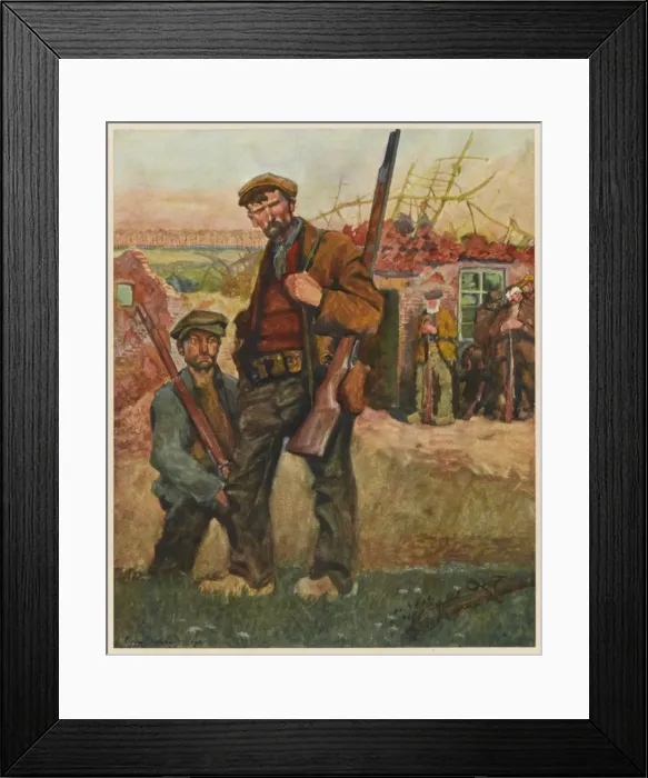 Framed Print : Belgian Franc-Tireurs Framed Print : Belgian Franc-Tireurs