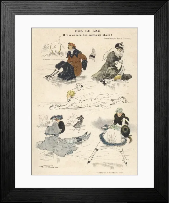 Framed Print : Many Ways to Fall 1919 Framed Print : Many Ways to Fall 1919