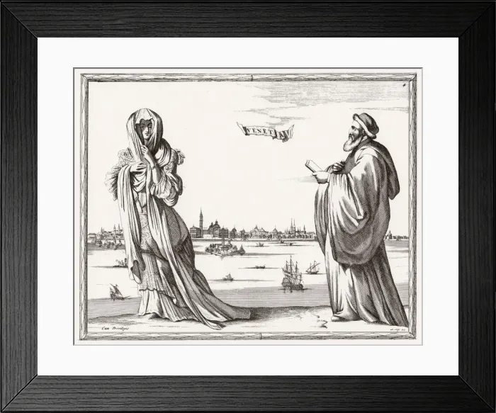 Framed Print : Racial / Italy / Venetians Framed Print : Racial / Italy / Venetians