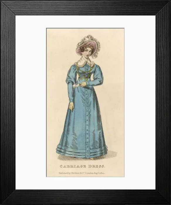 Framed Print : Blue Pelisse 1824 Framed Print : Blue Pelisse 1824