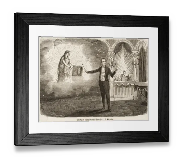 Framed Print : Robert Houdin on Stage Framed Print : Robert Houdin on Stage