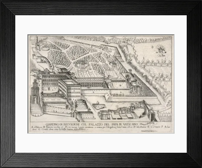 Framed Print : Vatican Palace / Rome / C17 Framed Print : Vatican Palace / Rome / C17