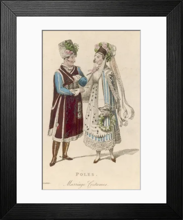Framed Print : Racial / Polish Couple Framed Print : Racial / Polish Couple