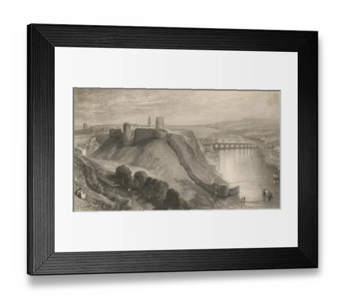Framed Print : Berwick Castle / Early C19 Framed Print : Berwick Castle / Early C19
