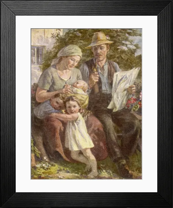 Framed Print : Racial / German Family Framed Print : Racial / German Family