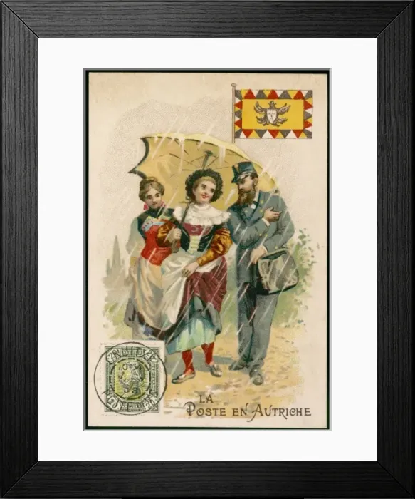 Framed Print : Racial Type / Austria Post Framed Print : Racial Type / Austria Post