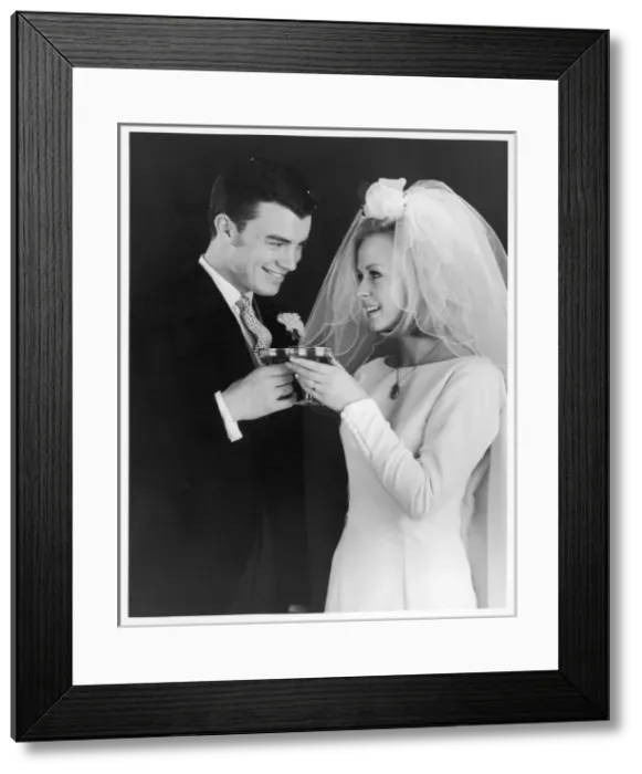 Framed Print : Wedding Couple / 1960S Framed Print : Wedding Couple / 1960S