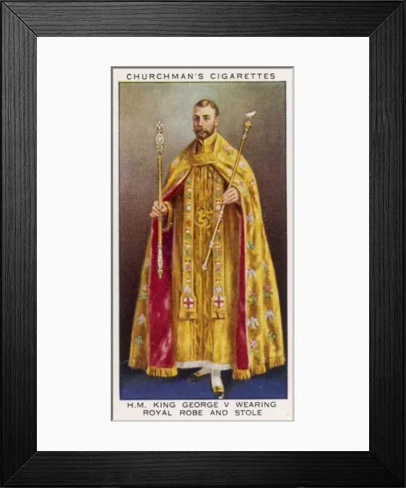 Framed Print : George V / Robe & Stole Framed Print : George V / Robe & Stole
