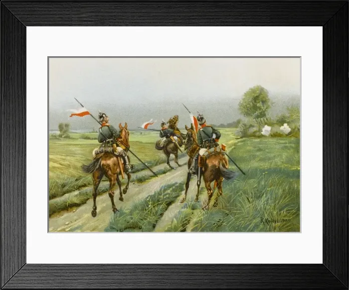 Framed Print : Cavalry Patrol Fired On Framed Print : Cavalry Patrol Fired On