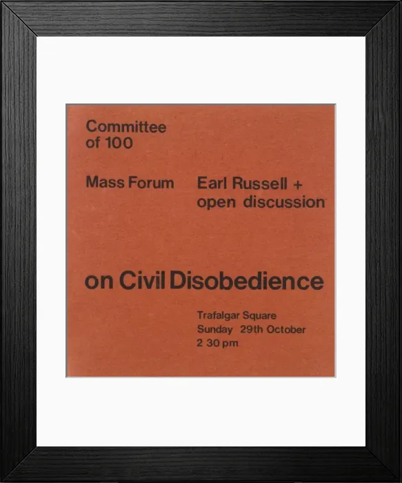 Framed Print : Disobedience Forum Framed Print : Disobedience Forum