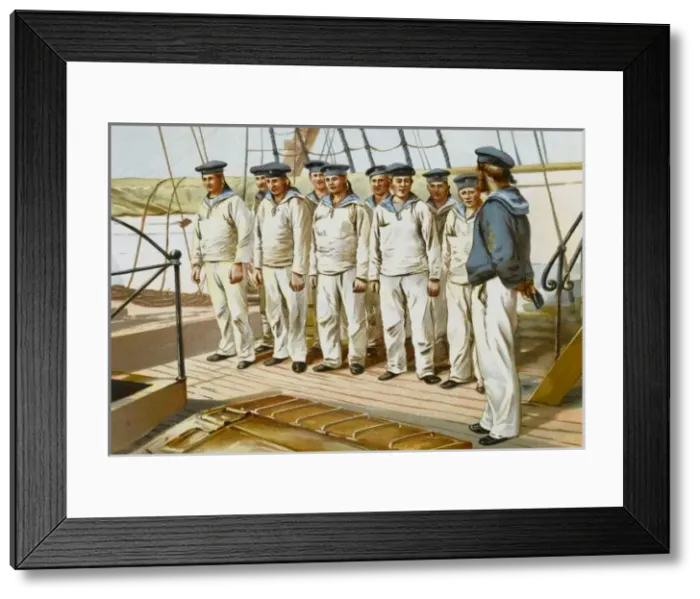 Framed Print : German Sailors Instructd Framed Print : German Sailors Instructd