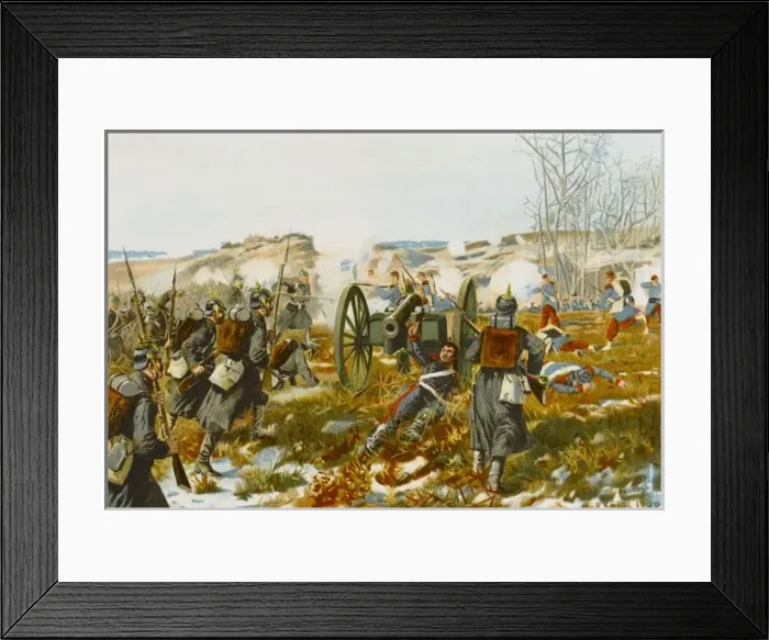 Framed Print : Battle of Villiers 1870 Framed Print : Battle of Villiers 1870