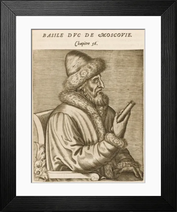 Framed Print : Vasily Iii / Russia / Thevet Framed Print : Vasily Iii / Russia / Thevet