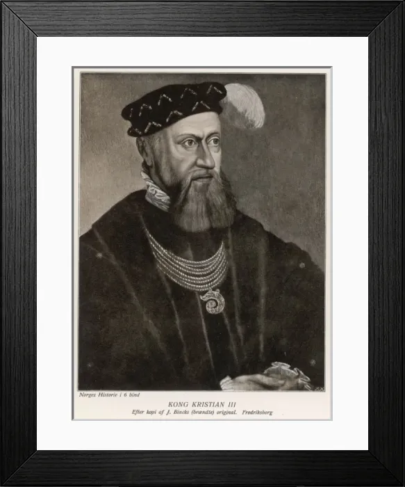 Framed Print : Christian Iii / Danish Roy Framed Print : Christian Iii / Danish Roy