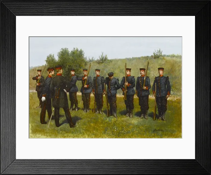 Framed Print : German Soldiers Training Framed Print : German Soldiers Training