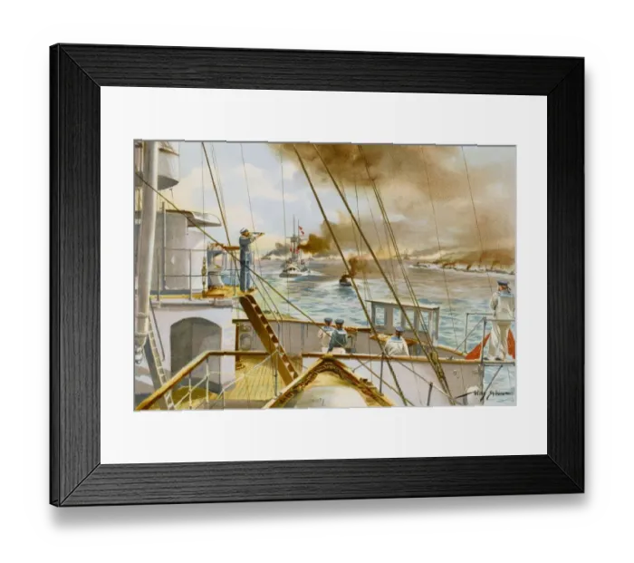 Framed Print : German Naval Manoeuvres Framed Print : German Naval Manoeuvres
