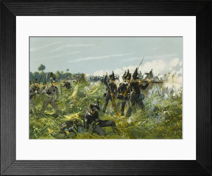 Framed Print : Battle of Quatre Bras Framed Print : Battle of Quatre Bras