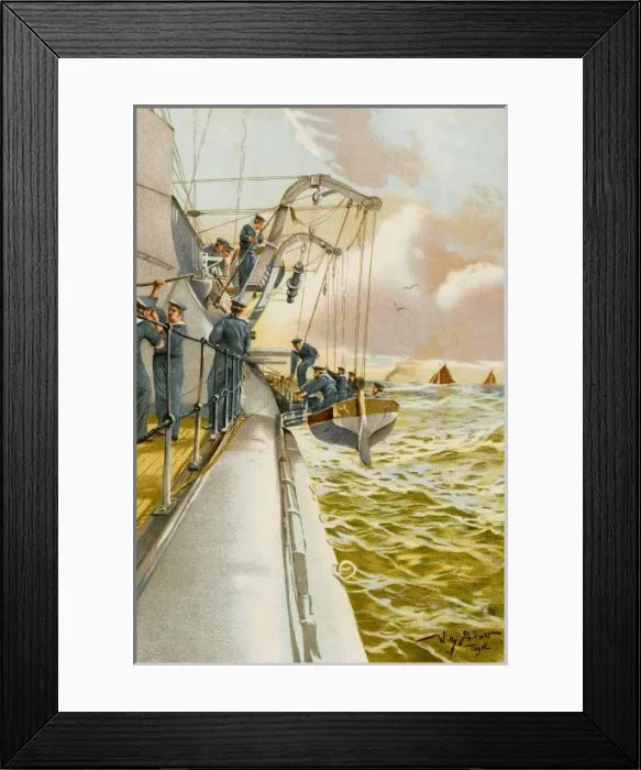 Framed Print : Lifeboat Drill, Germany Framed Print : Lifeboat Drill, Germany
